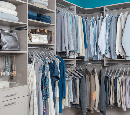 bright and organized closet system- custom closet design inspiration closets las vegas